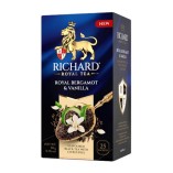 Richard чай черный Royal Bergamot & Vanilla, 25 пакетиков